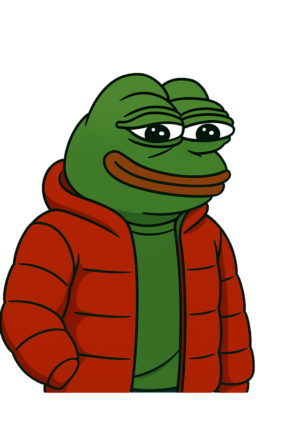 Pepe in red jacket